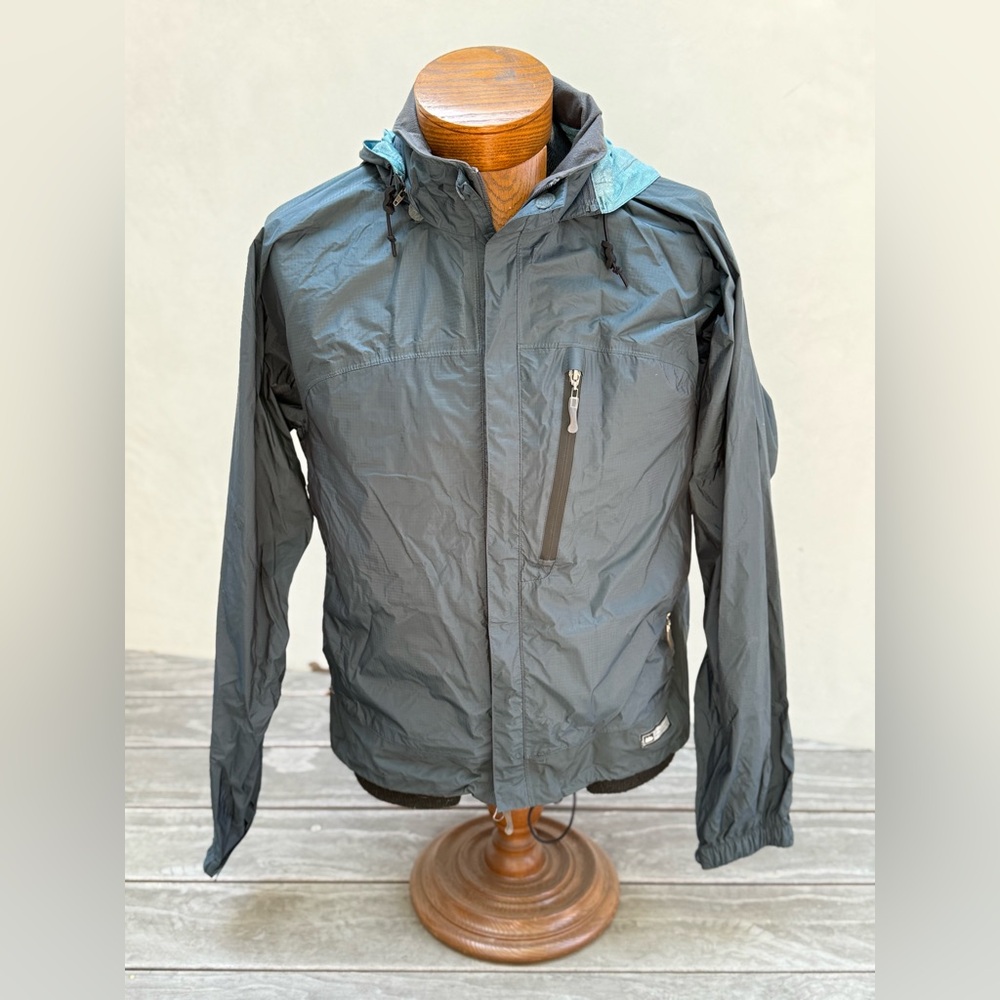 REI Men's Slate Blue Waterproof Windbreaker Jacket